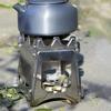 Metal Wood Burning Stove Folding Pocket Stove Wood Furnaces Burners Outdoor Metal Backpacking Stove Easy to Carry