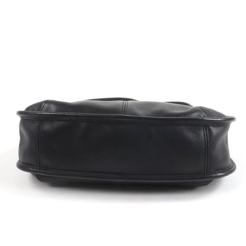 COACH Shoulder Bag Ergo Old coach black Glove leather Women 9033 Used
