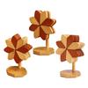 Wooden Trivets for Hot Dishes Decorative Windmill Shape Insulated Trivets Coasters for Cups Bowls Plates Hot Pots Pans