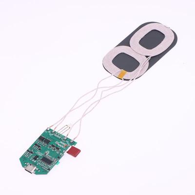 1 pièce Chargeur sans fil PCBA Multi-usage Maison Voiture Appareil Chargeur sans fil 15W Double bobine Module de chargement sans fil