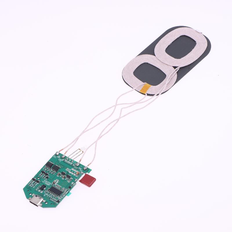 1Pcs Wireless Charger Pcba Multi-Purpose Home Car Device Wireless Charger 15W Dual Coil Wireless Charging Module