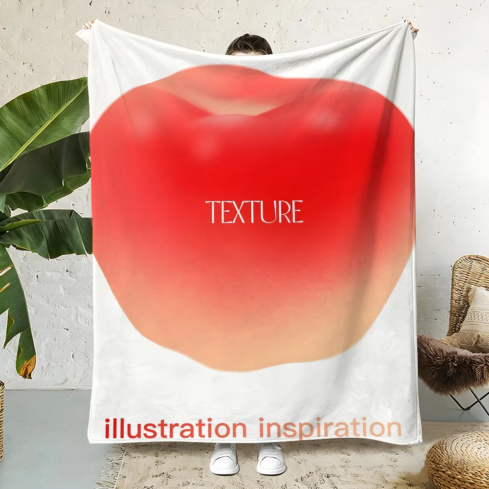 Music E-ENHO Throw Flannel Throw Blanket,Bed Home Office Nap Blanket Travel,Camping,Picnic Blanket Soft Decor 75X95CM
