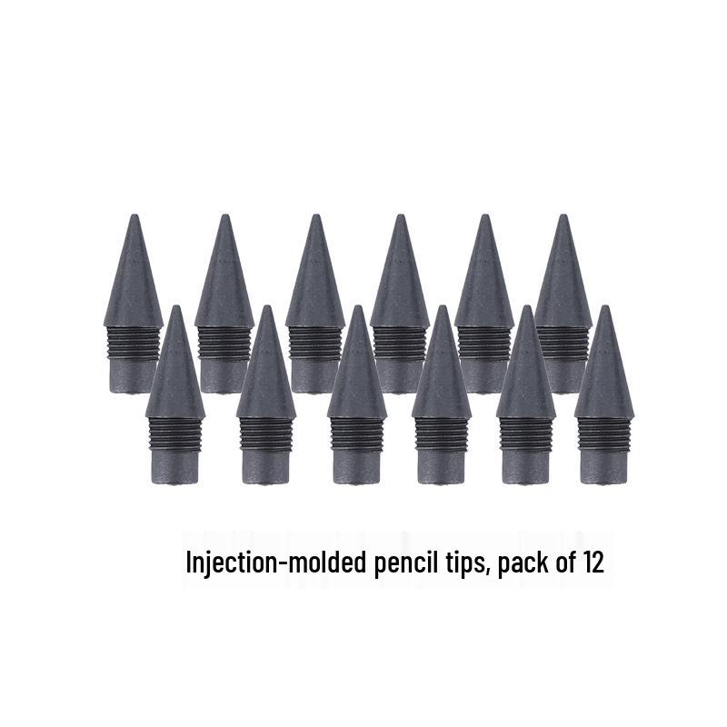 Black Tech Eternal Pencil: No Sharpening, No Ink, Break-Resistant Lead, Posture-Correcting Drawing Tool