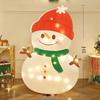 Ornamenti di Natale a Tema Babbo Natale: Set Scena Oggetto di Scena per Foto Vacanze all'Aperto