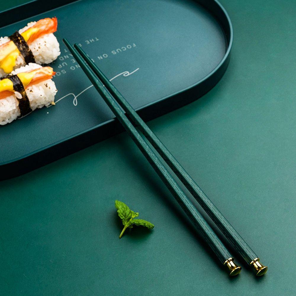 Bærbar Sunn Spising Japansk Sklisikker Kjøkkenredskap Sink Sinklegering Spisepinner Sushi-spisepinner Servise