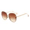New European-American Trend Rimless Edge-Cut Large Frame Ladies Sunglasses 8913