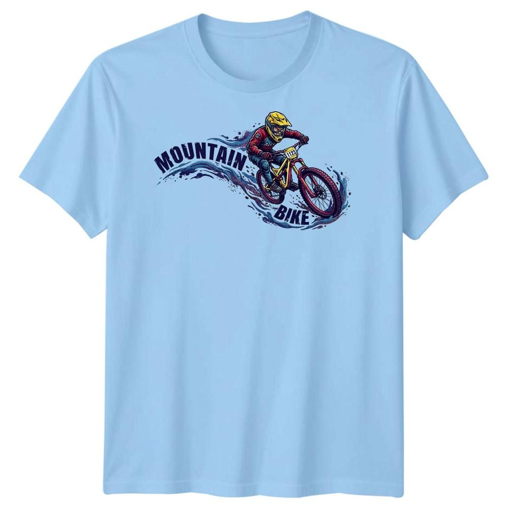 Cycling Mountain Bike Unisexs T Shirt Bicycle Cyclist Mtb Cotton Tee S