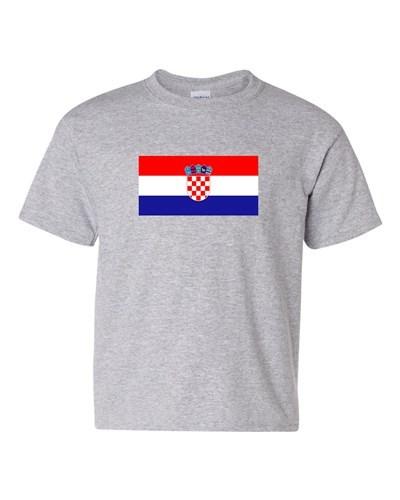 Хорватия Страна Флаг Европа Загреб Нация Патриотический DT Молодежь Дети Футболка Футболка Унисекс Футболка XXXL