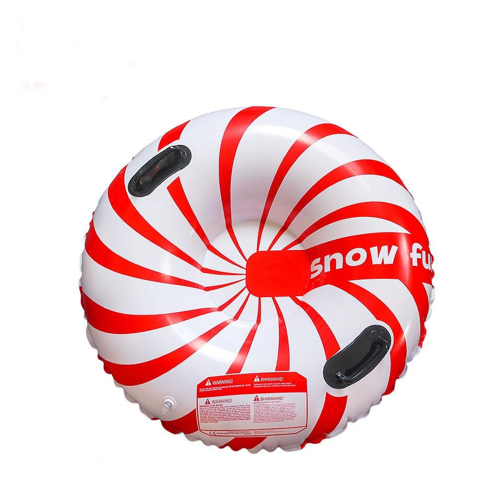 PVC Snow Sledge with Handle Sledding Tube Practical Inflatable Ski Ring  Ski Mat Toy