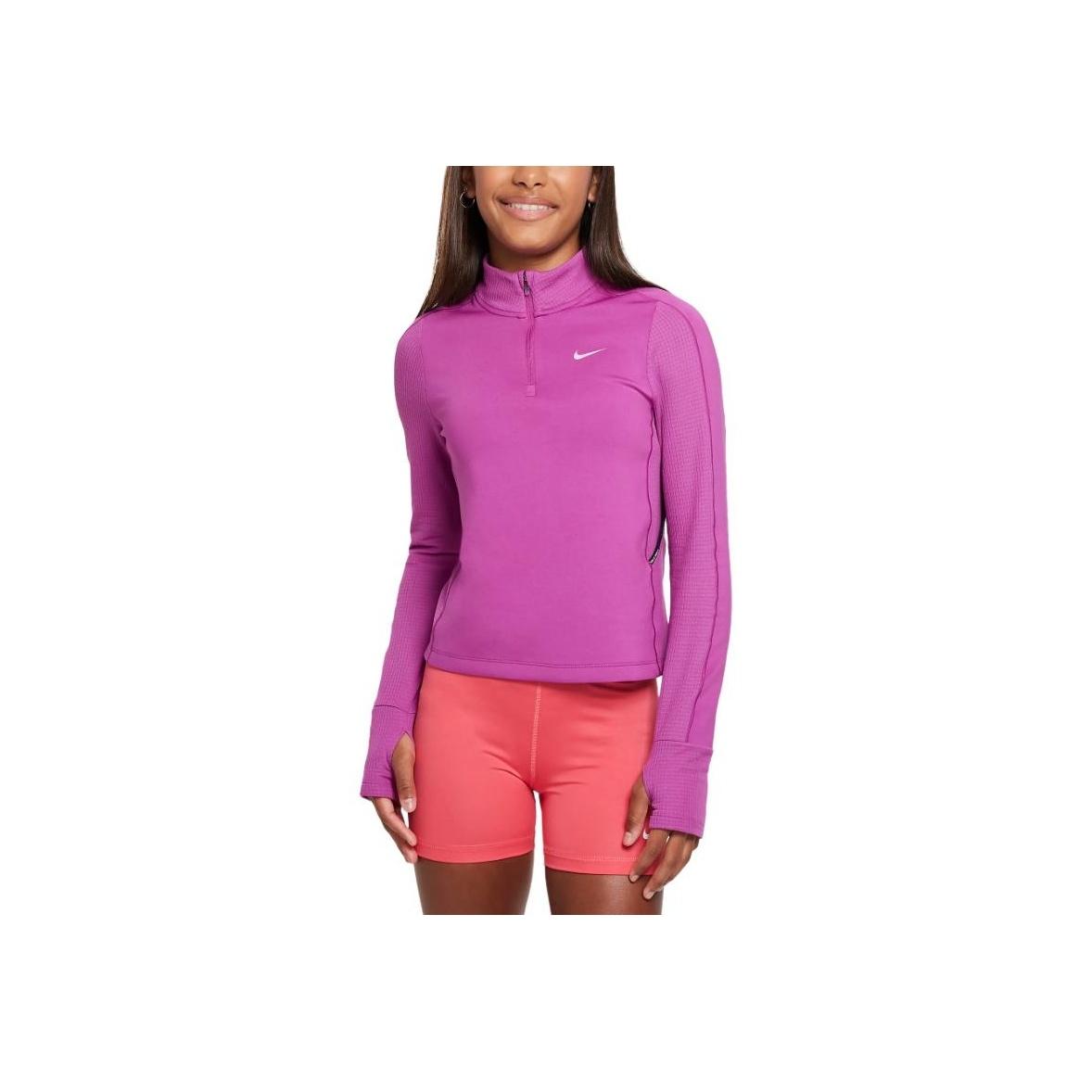 

Nike Therma-FIT Pro Kids Solid Color Long Sleeve Kids Tops Hot-Purple HF4682-518 XL