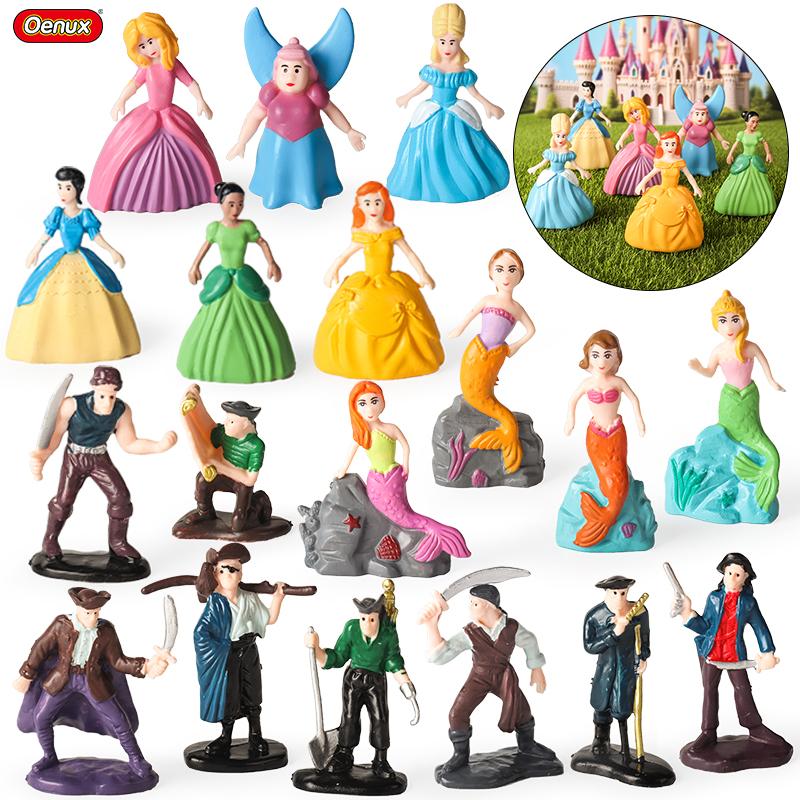 Oenux Creative Pirates of the Caribbean Mermaid Princess Model Action Figure Figurines Cake Toppers Kid Toy Halloween Gift