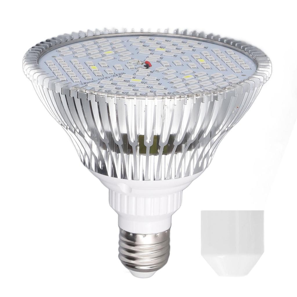 LED Pflanzenlampe E27 Geringer Stromverbrauch Vollspektrum Geringe Wärmeentwicklung LED Pflanzenwachstumslampe 85‑265V 80W,