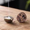 Vintage Brass Incense Burner Mini Pipa Gourd Fan Incense Burner Buddhism Incense Holder Sandalwood Censer Office Home Decor
