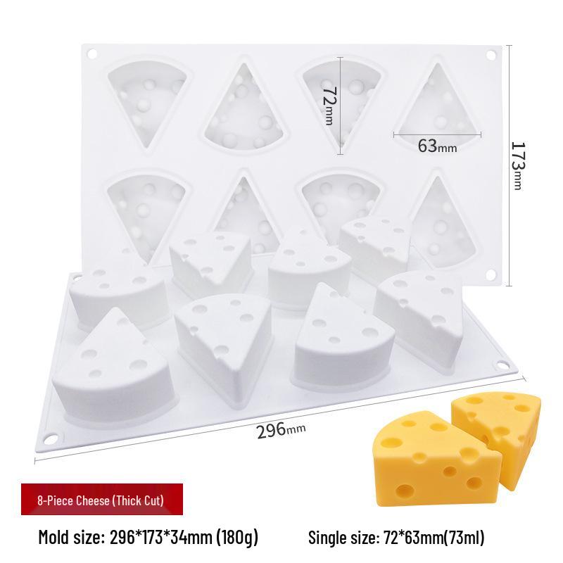 Cheese Silicone Mold & Mousse Cake Mold: Creative DIY Baking Tools for Chocolate & Ice Cream