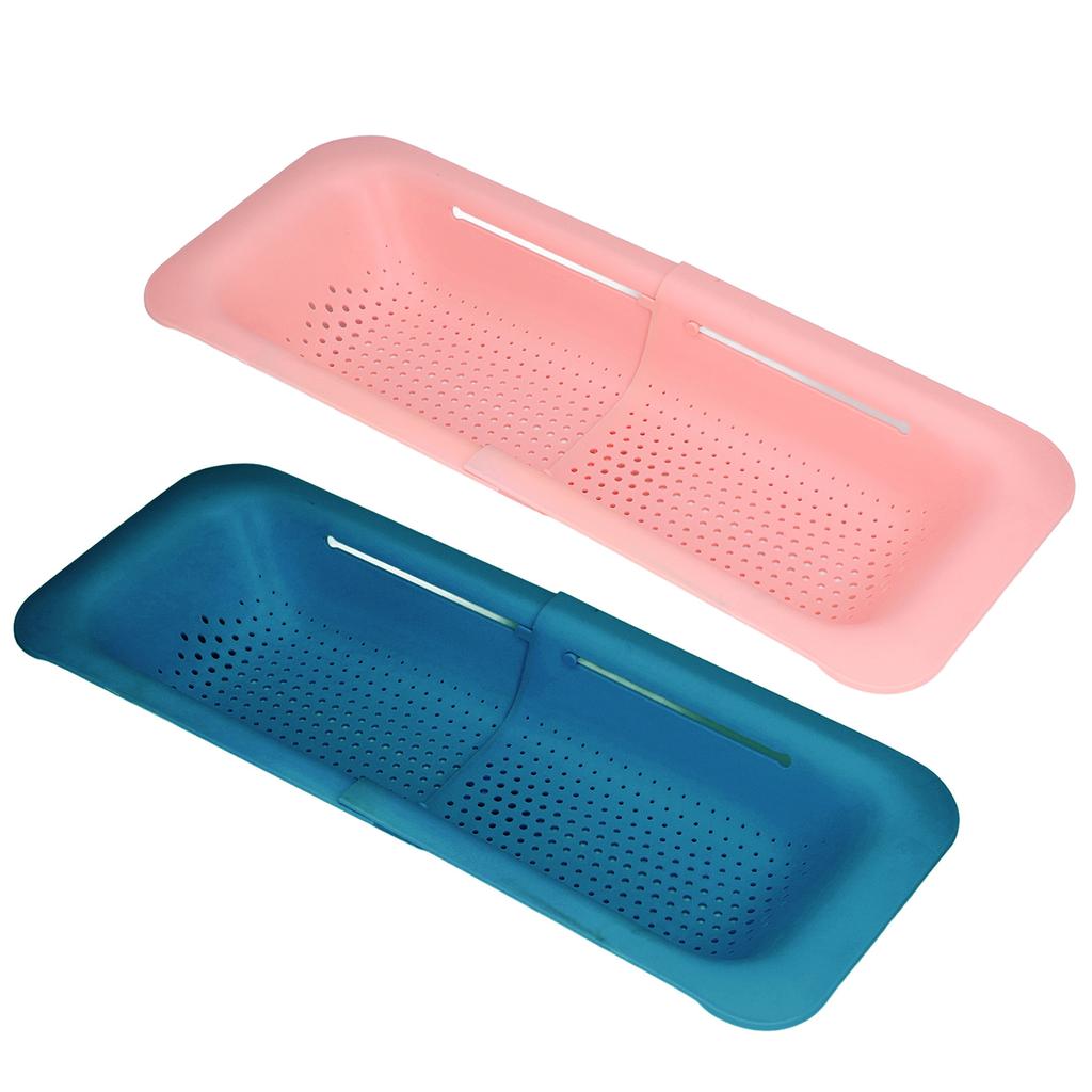 Siebkorb ABS-Material Teleskopisch Flexibles Hohlboden-Design Abtropfsieb Küchenzubehör