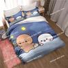 Bubu Dudu Cartoon Cute Bear Kawaii Christmas Gift Bedding Set Duvet Cover Sheet Pillowcase Soft Quilt Cover Queen King Size