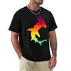 Regenbogen Hammerhai T-Shirt Übergröße Komfort Passform T-Shirt