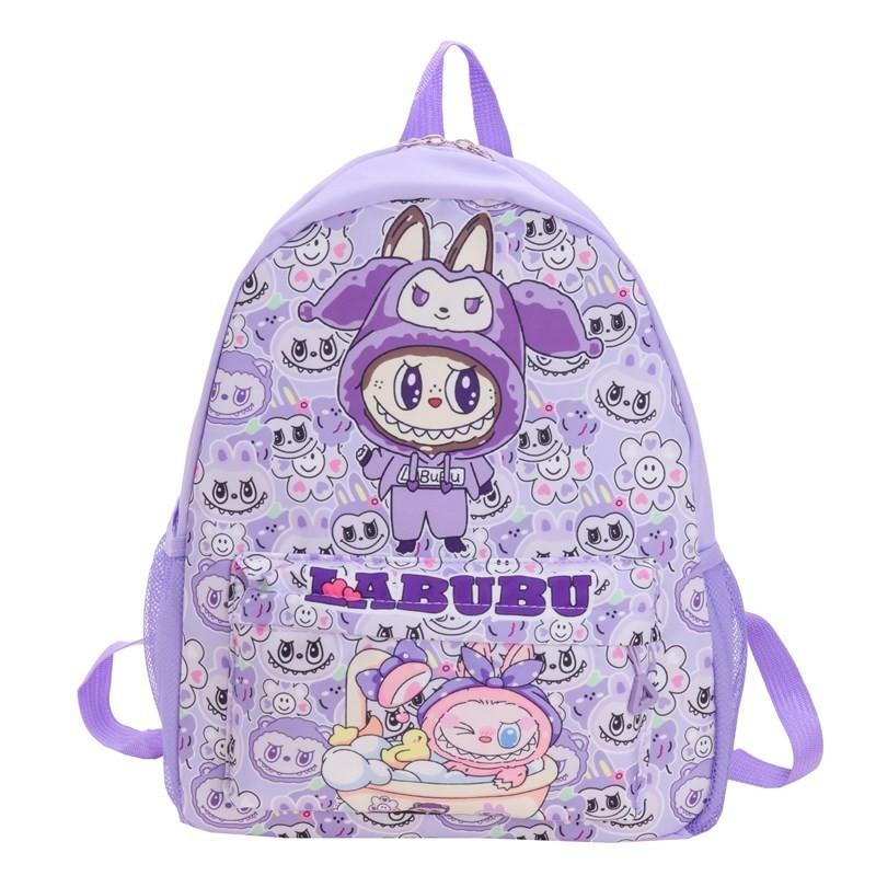 Adorable Bubble Mart Labubu Children Backpack Lightweight Nylon For School And Outdoor Fun