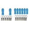 Paracord Rope Tensioner Adjuster Tension Set Zinc Alloy with Roller Secure Hold Easy