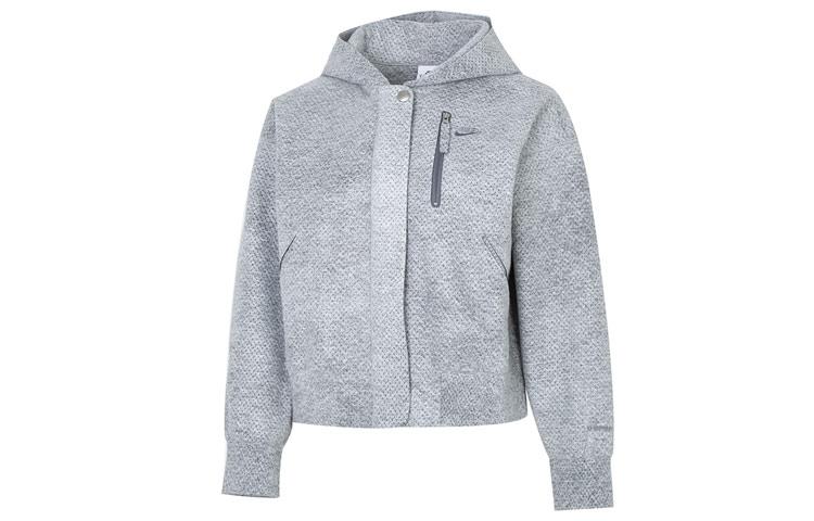 Nike Cropped Coats Women s Gray Hooded Moderate DQ6668-077 XXL