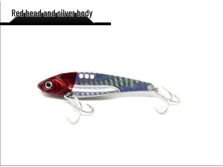 

Zinc Alloy Dragon Tooth Vib Metal Wobbler: Long Cast Micro Lure for Asp & Bass 8g