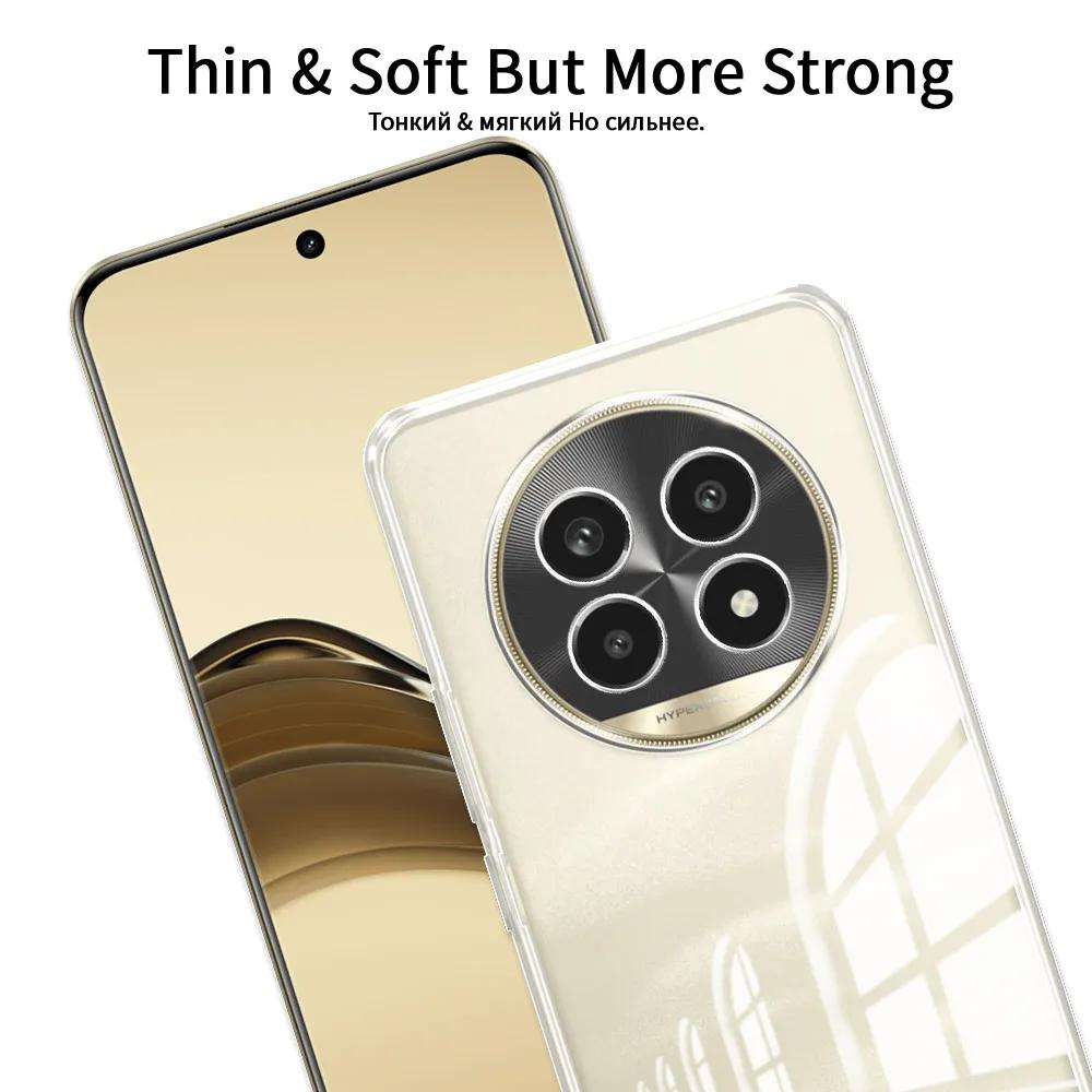 For Realme 13 Pro Plus 5G Case Clear Soft Silicone Phone Case For Realme 13Pro+ Realme 12 Clear Shockproof Protect Cover Coque