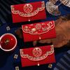 Chinese Style Wedding Red Envelope Dragon Phoenix Design Hongbao Wedding Changing Fee Bag Bronzing Traditional Money Red Pocket