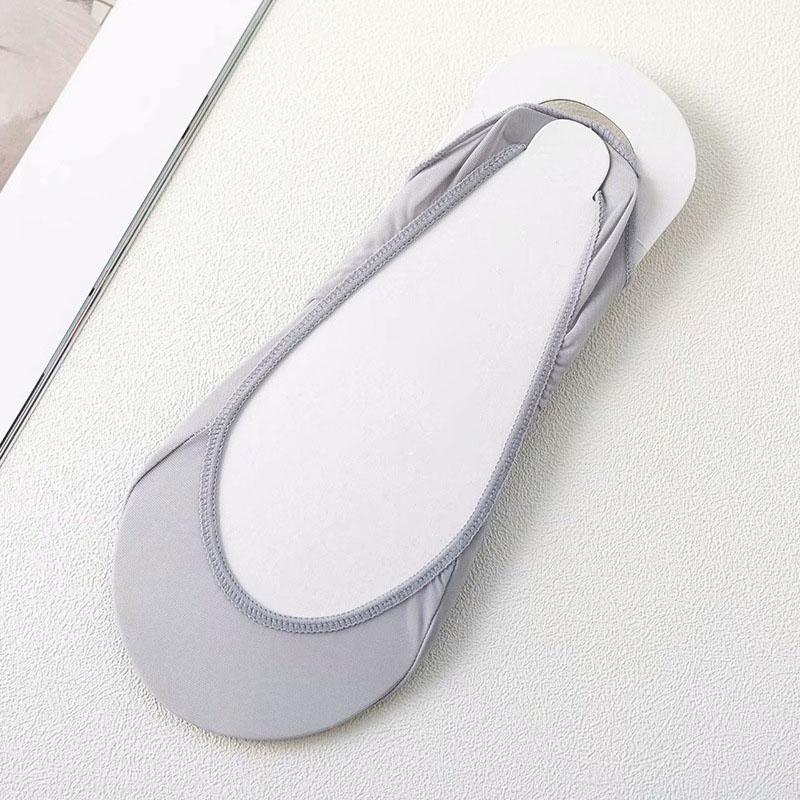 1 par Ultratunna Osynliga Lågskurna Halkfria Silkesstrumpor för Högklackade Skor Isilke Tunna Halvhandflats Hängselstrumpa Tofflor