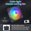 120Mm Pc Case Fan 12V Big 4P 1200Rpm Rgb Desktop Computer Heat Dissipation Colorful Luminous 12Cm Chassis Ventilador