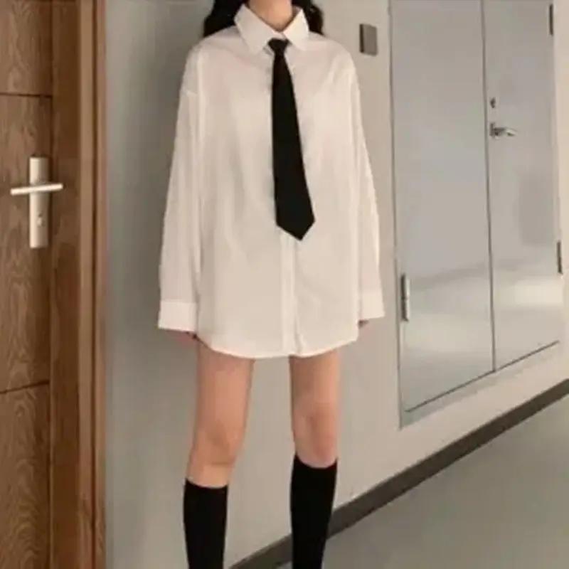 New  Japanese Preppy Pullover JK Sweater Loose Casual Long Sleeves Student Long-sleeved Knit V-neck Pullover School Uniform