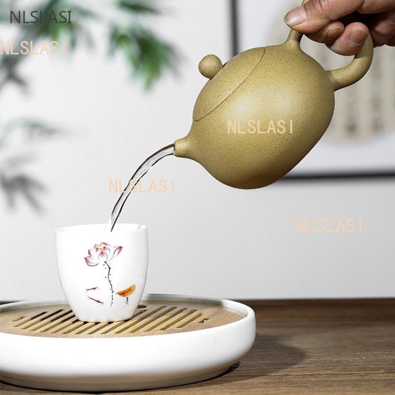 360ml Roher Erz Abschnitt Schlamm Xishi Kanne Yixing Lila Ton Teekanne Benutzerdefinierter Filter Schöne Teekanne Traditionelles Chinesisches Zisha Teegeschirr