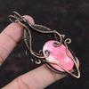 Thulite Gemstone Pendant Copper Wire Wrapped Pendant Amazing Pendant Thulite Jewelry Handmade Pendant Copper Wire Wrap Jewelry Gift For Him