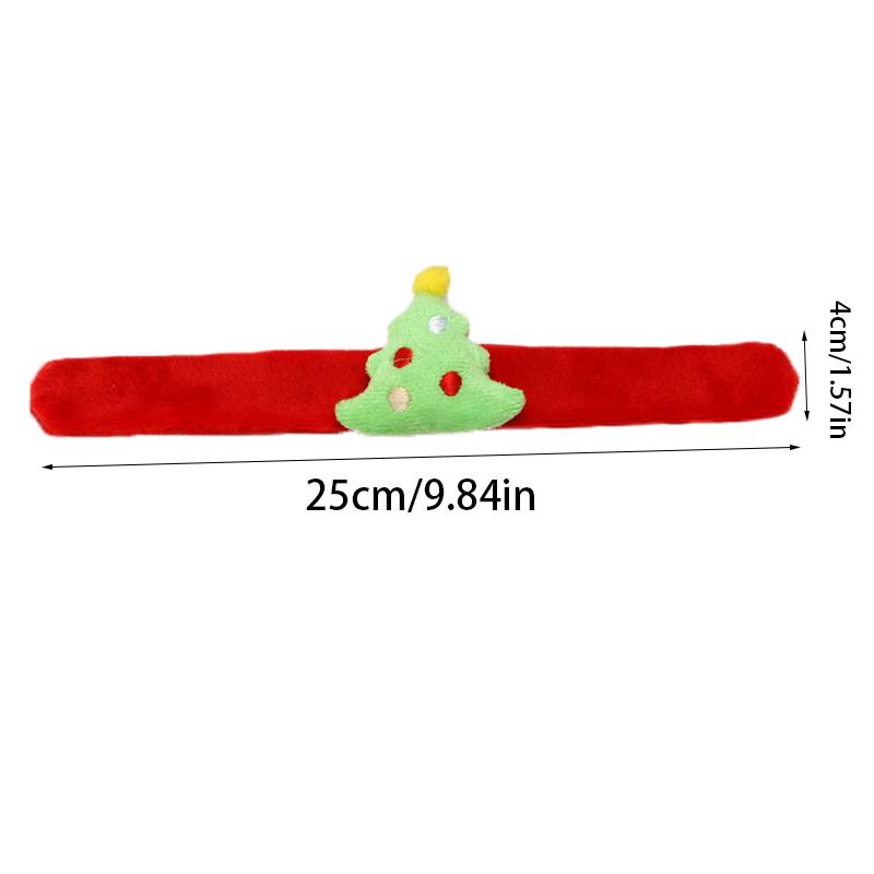 1PC Santa Claus Elk Christmas Hat Christmas Tree Bracelet Cartoon Christmas Bracelet Christmas Gift for Kids