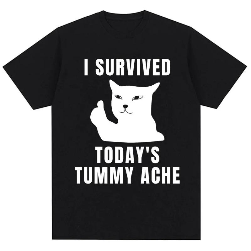 T-shirt in Cotone Gatto Divertente Certified Freak Unisex Uomo Donna Opium Merch Moda Taglia Grande Top Manica Corta Stampa Lettere T-shirt S-4xl