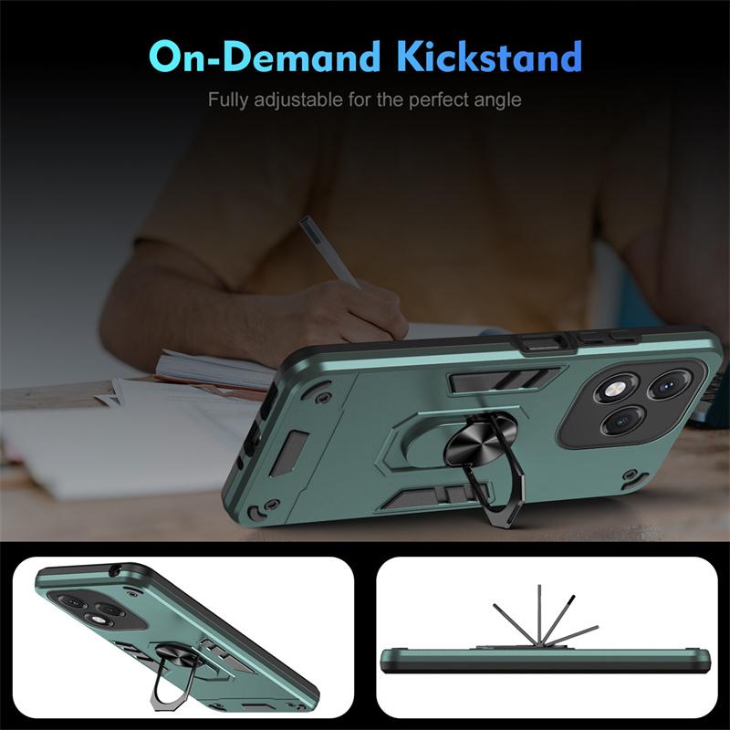 Armor Funda For Honor 400 Lite Honor600 Pro Case Camera Lens Back Cover For Honor 400 Pro 5G Magnetic Ring Stand Protect Coque