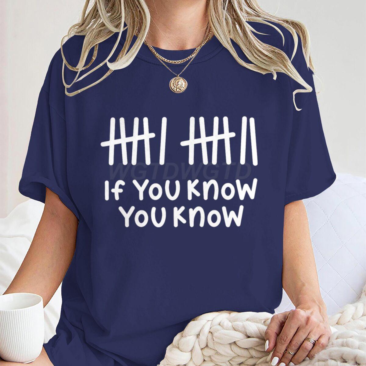 Funny Number 67 Print TShirt  67 Six Seven If You Know You Know Meme Humor Tee Trendy Internet Meme Graphic T Shirts Women S
