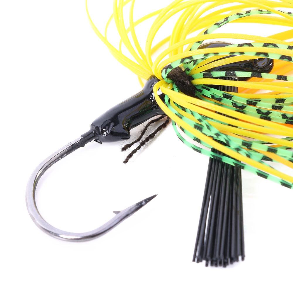 1PC Fishing Lure 10g Head Metal Bait With Rubber Skirt Artificial Wobbler Buzzbait Jigging Lure Spinner Bait Fishing Stuff