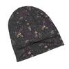 ZLIENSZUS Flower Purple Beanie Hat for Adults - Flower-Shaped with Flower Patterns, Stylish Urban Suitable for Commuting, Evening Walks & Casual Wear,