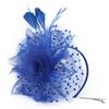 Wedding Fascinator Hat Cocktail Tea Party Headband Feather Headpiece & Gloves Set  for Women Girls