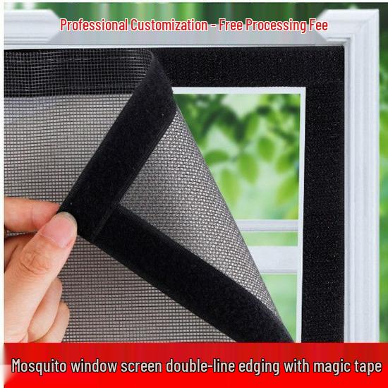 Self-Install Removable Nano Window Screen: Summer Mosquito-Proof, Magic Tape Mesh Curtain