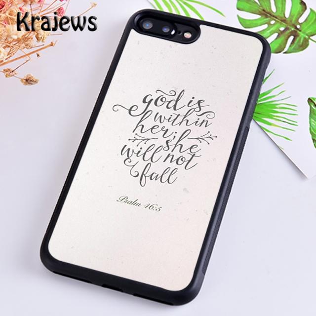 Krajews Bible Jesus Christian quotes Phone Case Cover For iPhone 17 Air 16 15 14 plus 11 12 pro max coque Fundas
