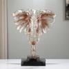 Resin Handicrafts Simulation Animal Sculpture Crystal Elephant Transparent Elephant Head Ornaments Home Decoration Accessories