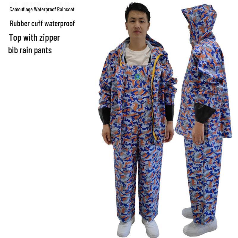 Heavy-Duty Miner s Camouflage Rain Suit