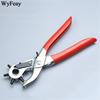 Genuine Leather Craft Tools Belt Hole Punch Plier Eyelet Puncher Revolve Sewing Machine Setter Tool Watchband Strap Household Paper Diy