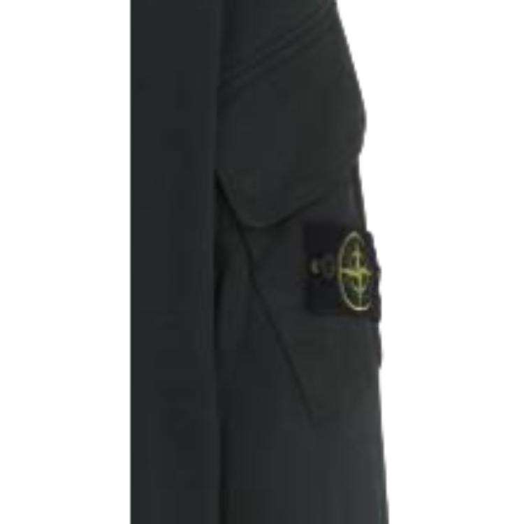 STONE ISLAND Logo Crew Neck Pocket Long Sleeve Sweatshirt Men Sweatshirt Green K2S156100008S0A20-V005E