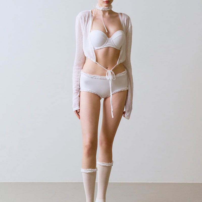 VINAJ Teeny Rose Baby Lace Socks (White)