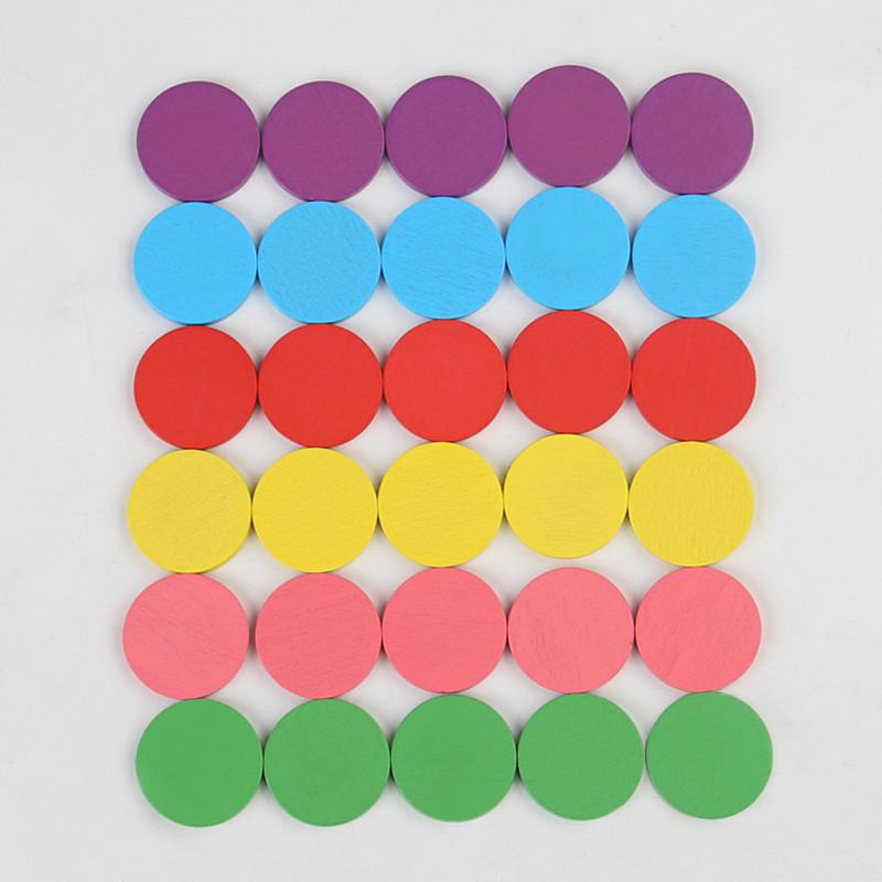 Shape Wooden And Color Recognition Memory Puzzle Toy For Kids Early Educational