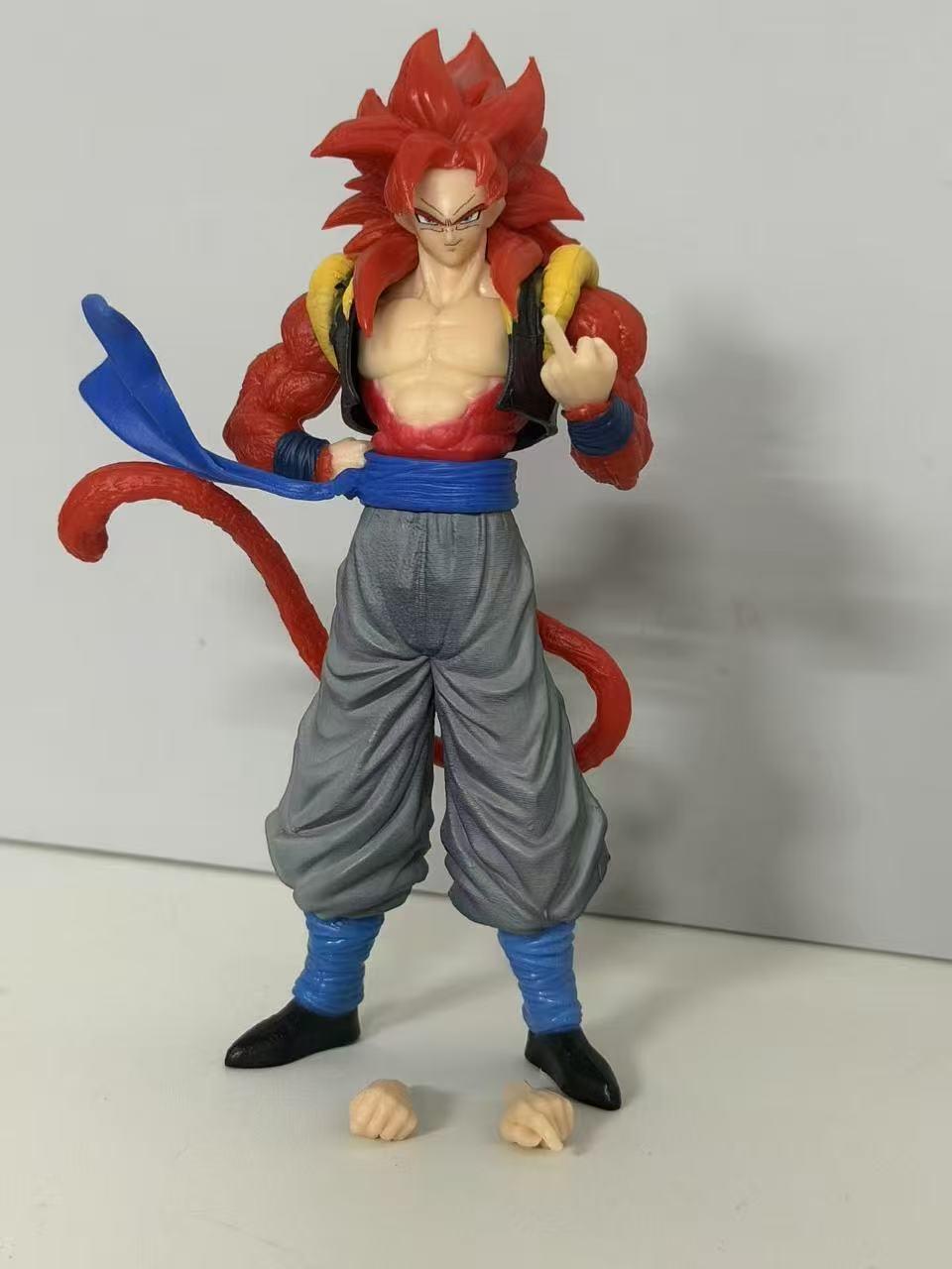 

Dragon Sphere Handmade Small NP Super Four Wujita Super Saiya Crowd Play Animation Handmade Miniature Decoration Piece No box 14CM