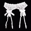 2023 Transparente Spitze Ligas Sexy Top Strümpfe Strumpfgürtel Strümpfe Bondage Dessous Strumpfgürtel Hosenträger Set