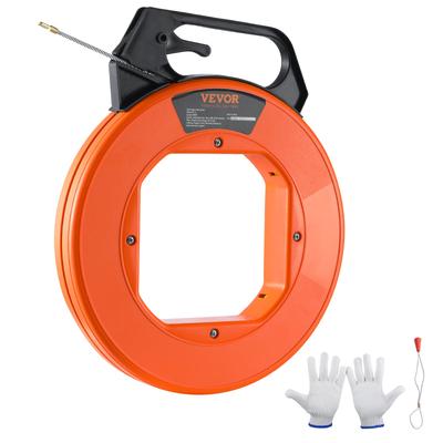 Passa-fios, 30,5 m, 4,8 mm, Puxa-fios de Fibra de Vidro com Carcaça e Manivela Otimizadas, Ferramenta Puxa-Cabos Fácil de Usar